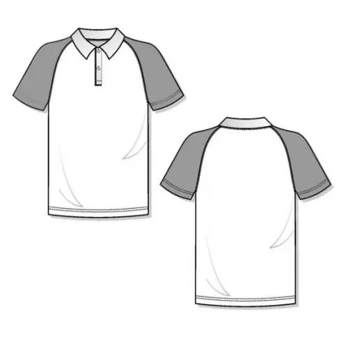 Molde Polo Raglan Pp ao Gg