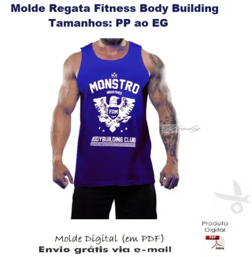 Molde Regata Fitness Body Building Masc #367
