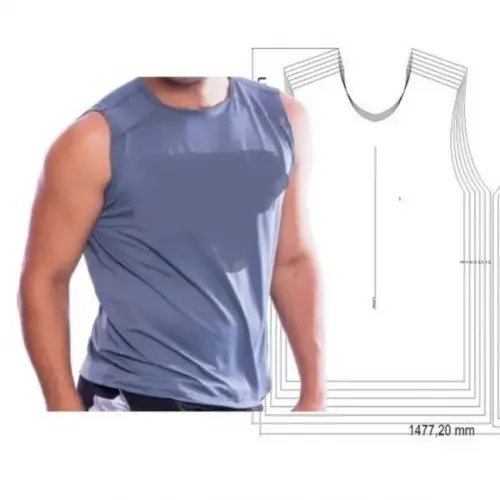 Molde Regata Masculina Machão Pp ao Gg