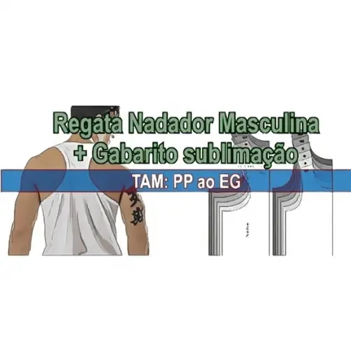 Molde Regata Nadador Masculina