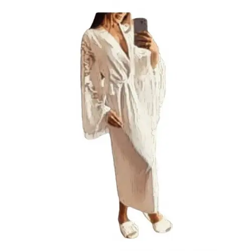 Molde Robe Longo Feminino Manga Sino P ao Gg