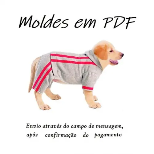 Molde Roupinha Para Cachorros Roupa Esportiva- Pdf
