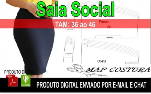 Molde Saia Social