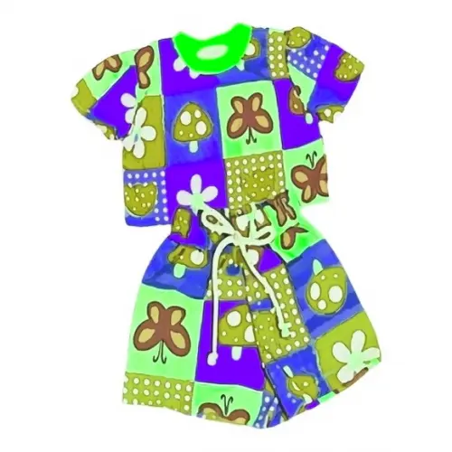 Molde Short e Cropped Manga Curta Infantil 2 ao 14