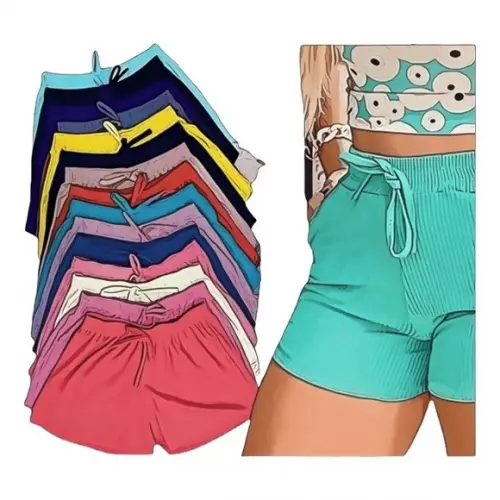 Molde Short Feminino Malha com Bolso P ao Gg