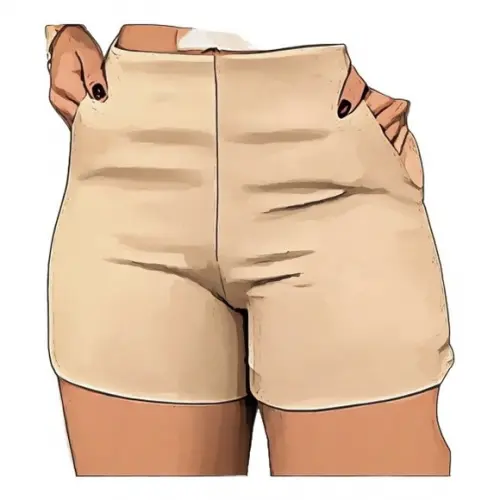 Molde Short Fem Cintura Alta Ziper Lateral P ao Xxg
