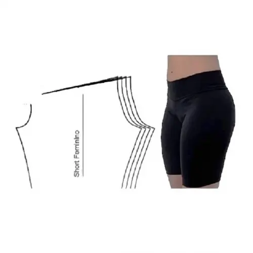 Molde Short Fitness Feminino-arquivo Digital