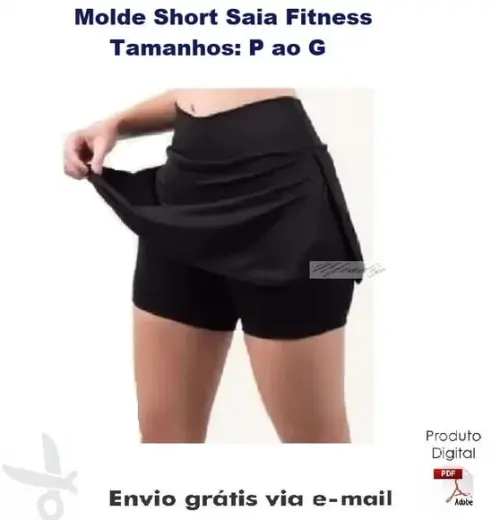 Molde Short Saia Fitness ref 27