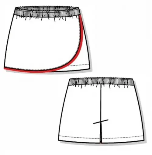 Molde Short Saia Infanto Juvenil (2 a 16 Anos) Envio E-mail