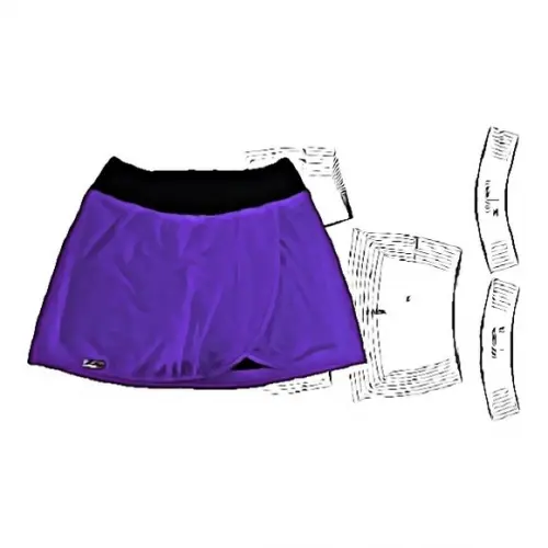 Molde Short Saia P ao Gg - Envio Por E-mail