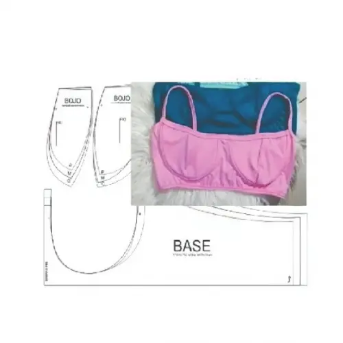 Molde Top Sutiã Moda Instagram Blogueira