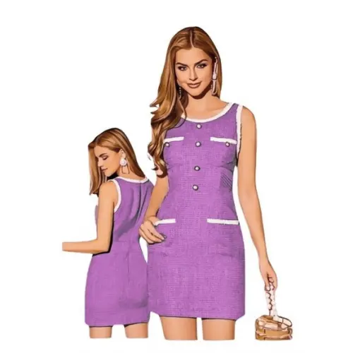 Molde Vestido Adulto Bolsos do P ao Xxg