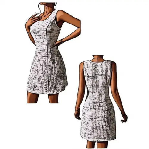 Molde Vestido Adulto Regata do P ao Xxg