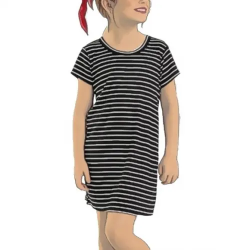 Molde Vestido Baby Look Infantil 2 a 16 Anos