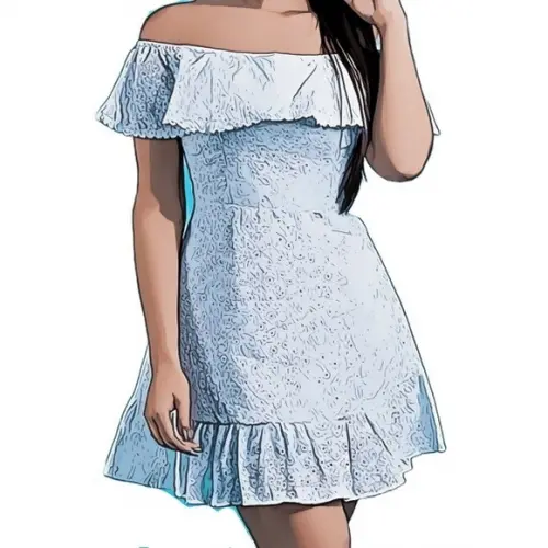 Molde Vestido Feminino Ombro a Ombro