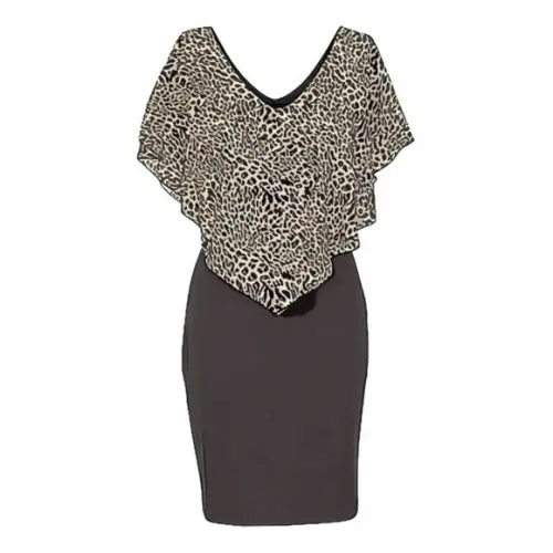 Molde Vestido Festa Tubinho Strech com Decote Xale 36 ao 56