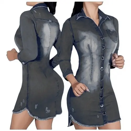 Molde Vestido Jeans Feminino do 36 ao 44