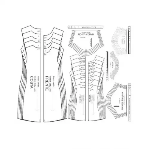 Molde Vestido Mãe e Filha Babyy Look - Envio Por E-mail