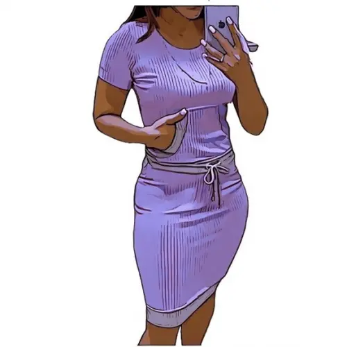 Molde Vestido Malha Canelada 36 ao 44