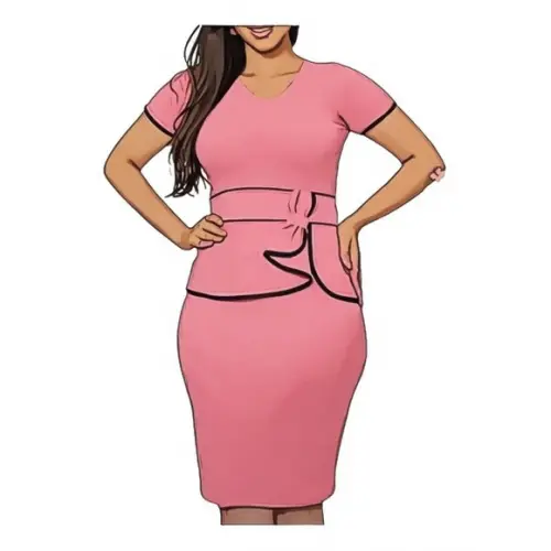 Molde Vestido Tubinho Feminino Manga Curta P ao Gg