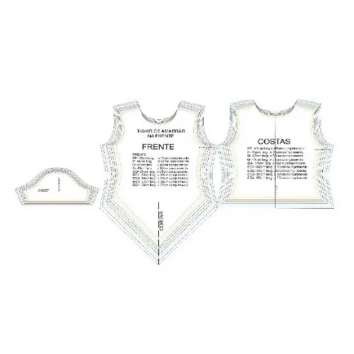 Moldes Camiseta Feminina Baby Look, T-shirt Amarrar Frente