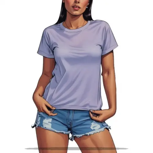 Moldes Digitais em pdf - Baby Look Trad Feminina Pp ao Gg