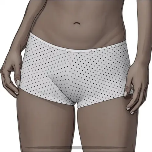 Moldes Digitais em pdf - Calcinha Feminina Boxer do Pp ao Xg