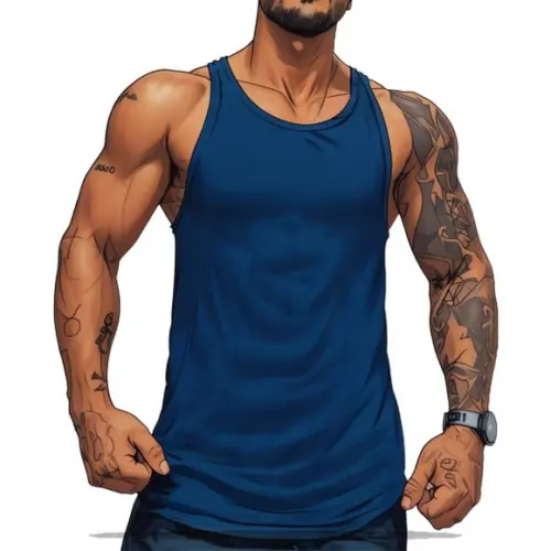 Moldes Digitais em pdf - Regata Cavada Masculina Pp ao Xg