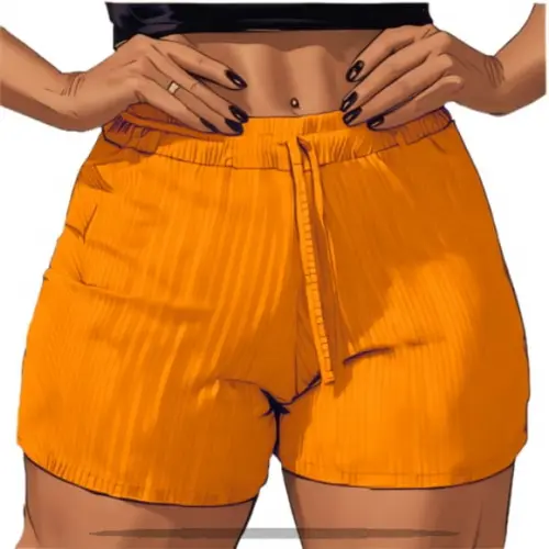Moldes Digitais em pdf - Short Fem Malha Bolso Pp ao Xxg