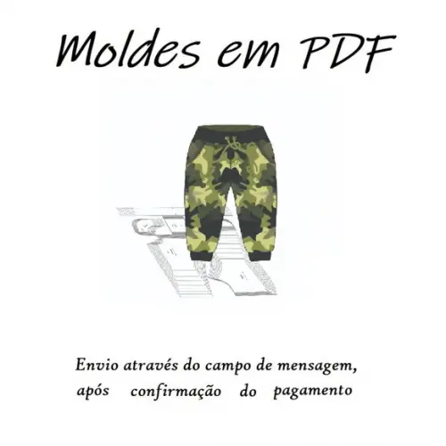 Moldes Digital - Calça Moletom Infantil Confort