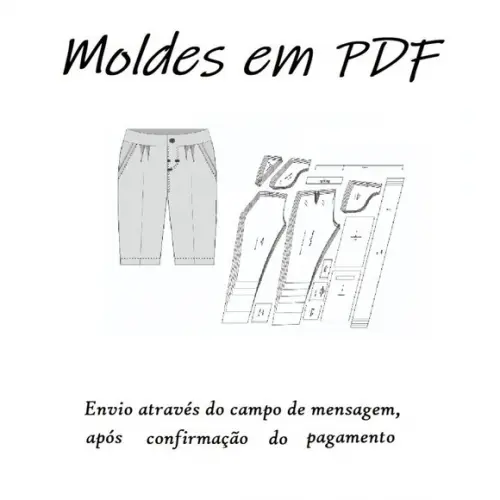 Moldes Digital de Calça Social Masculina Infantil - Especial