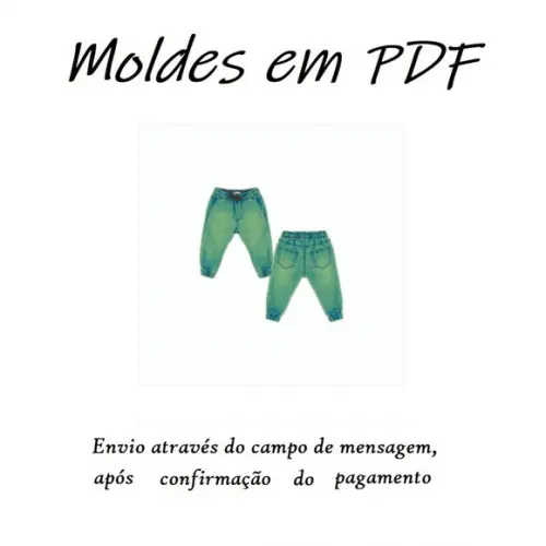 Moldes Digital - Calça Jogger Infantil
