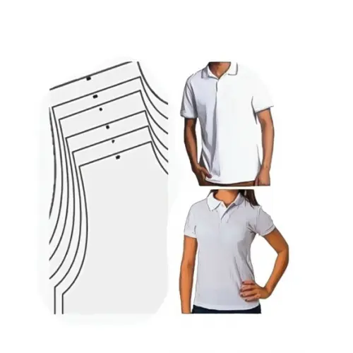 Moldes Profissionais Camisetas Polo Masculina e Feminina