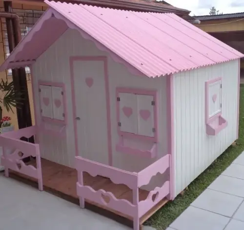 Projeto Casinha Boneca Infantil Madeira + Projeto Parquinho