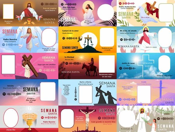 15 Artes para Caneca Semana Santa Religiosa Foto e Música