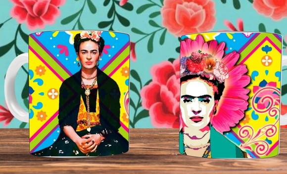 Kit 14 Artes Frida Kahlo Sublimação Estampas Canecas
