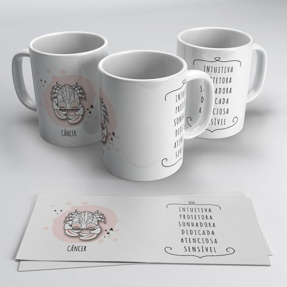 Arquivo digital kit 12 artes para canecas Signos