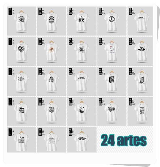 Arquivo digital kit artes p/ canecas e camisa Dia dos Pais
