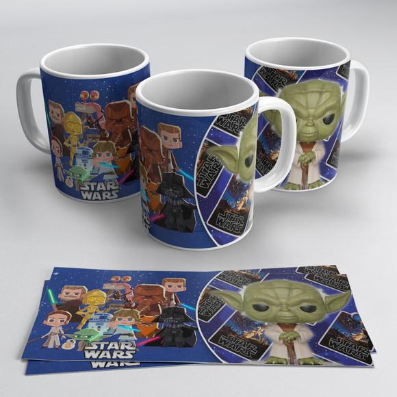 Arquivo digital kit artes para canecas Star Wars