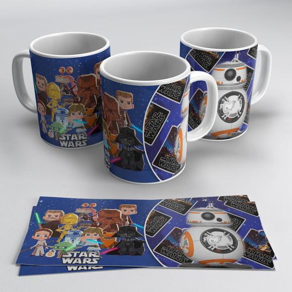 Arquivo digital kit artes para canecas Star Wars