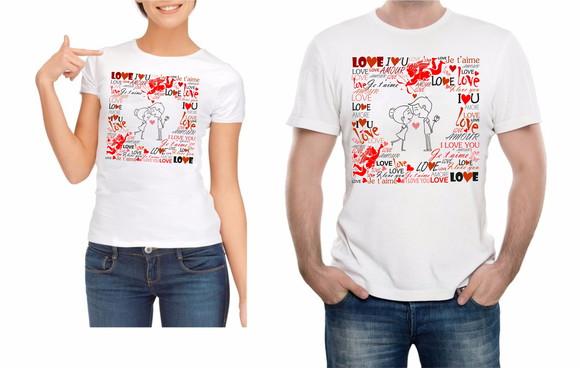 Estampas para camisetas Tema Dia dos Namorados CDR/PNG