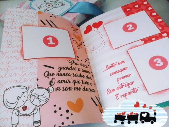 Arquivo Álbum de fotos e Figurinhas Dia dos Namorados