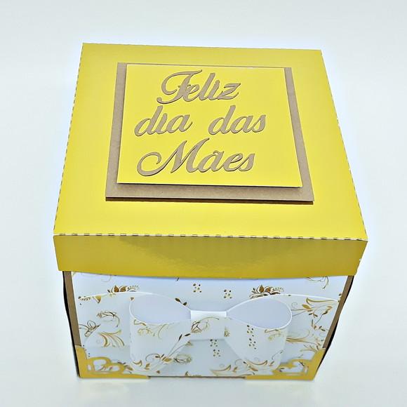 Arquivo Caixa explosão + Sacola Dia das Mães *Studio/PDF/SVG
