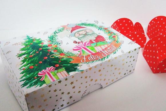 Arquivo Caixa para doces sem cola Natal *Studio/PNG*