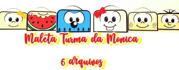 Arquivo corte Maleta Turma da Mônica em Studio
