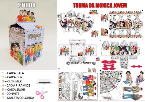 Arquivo corte Turma da Mônica Jovem em Studio/PDF