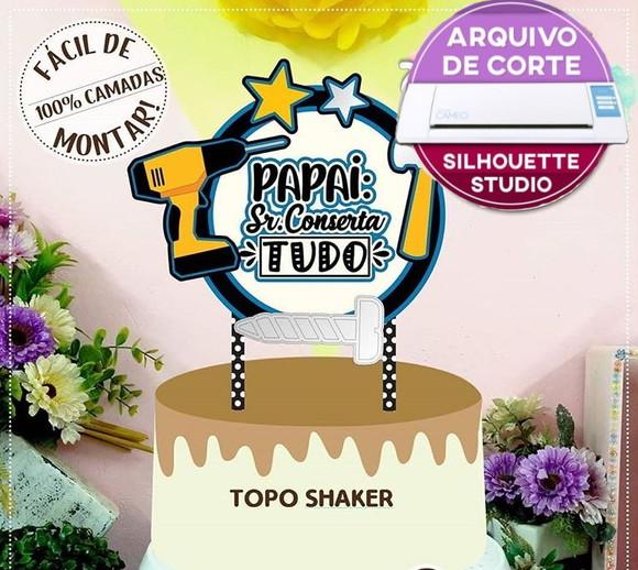 Arquivo de corte 12 topo de bolo - Dia dos Pais **Studio**