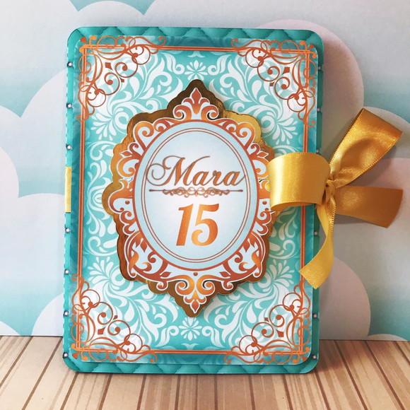 Arquivo de corte 15 Anos -Tiffany com Dourado Studio/PDF/PNG