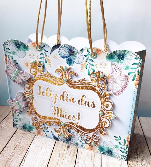 Arquivo de Corte Borboletas Azul Dia das Mães Studio/pdf