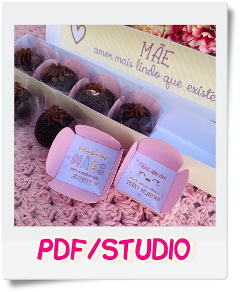 Arquivo de corte caixa 6 doces - Dia das Mães Studio/PDF
